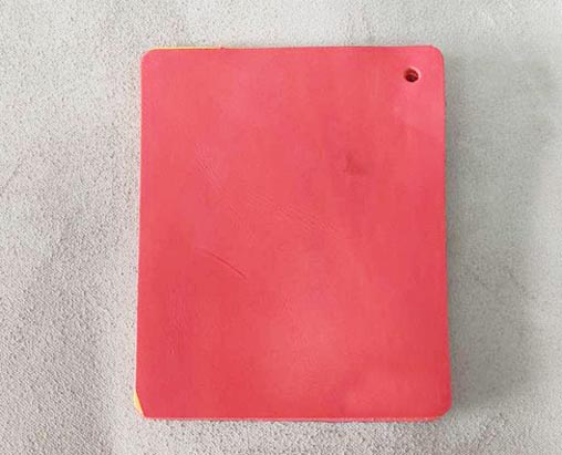 SECO003 Eco-friendly cowhide leather red