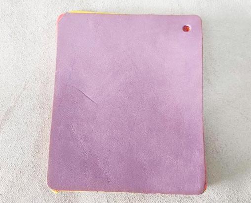 SECO006 Eco-friendly cowhide leather purple